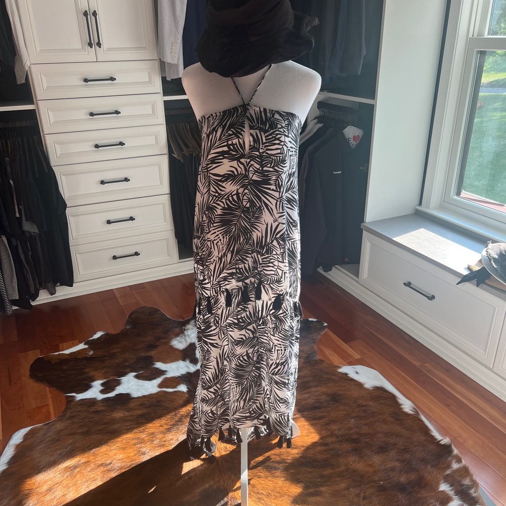 Sundress Elan Resort Wear Coverup B&W Zebra Size M
